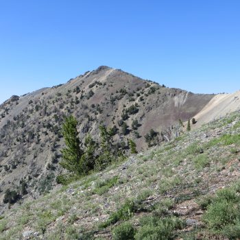 Peak 10536 from the western ridge of Atlas Peak. Photo - Steve Mandella