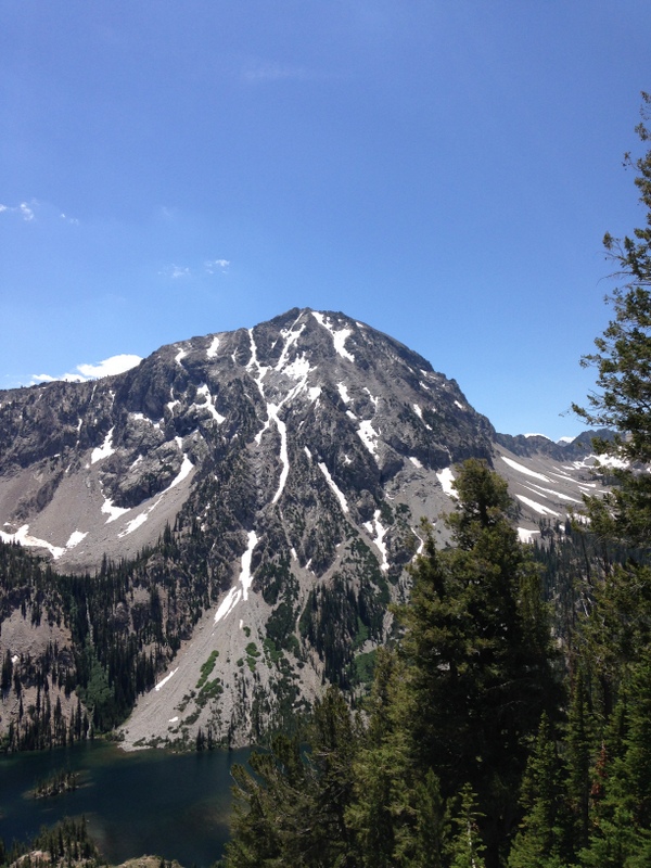 The north face of Parks Peak from Imogene Peak.