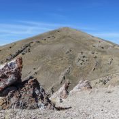 Arco Peak from it's lower southeast ridge. Steve Mandella photo.