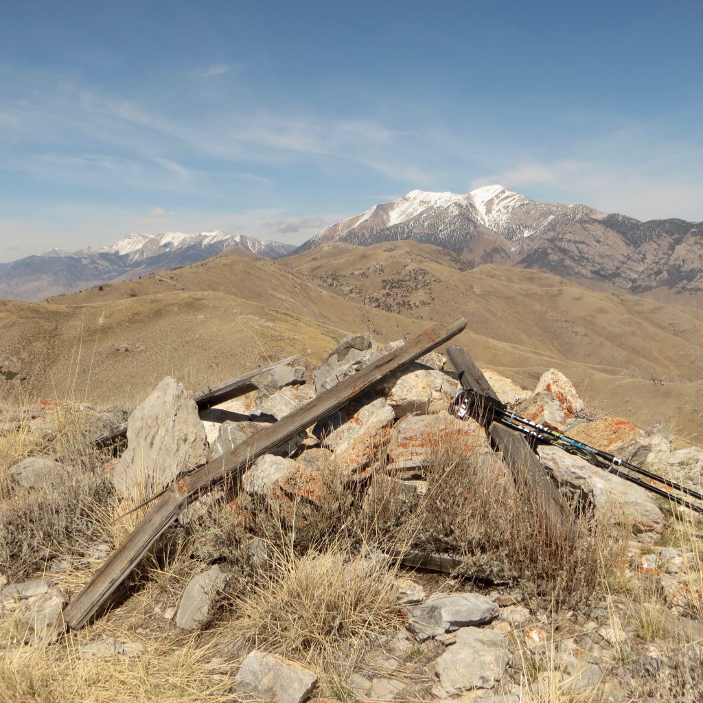 Arco Peak Summit Cairn. Steve Mandella photo. 