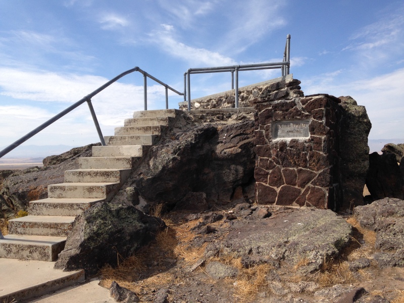 The viewing platform on the summit,.