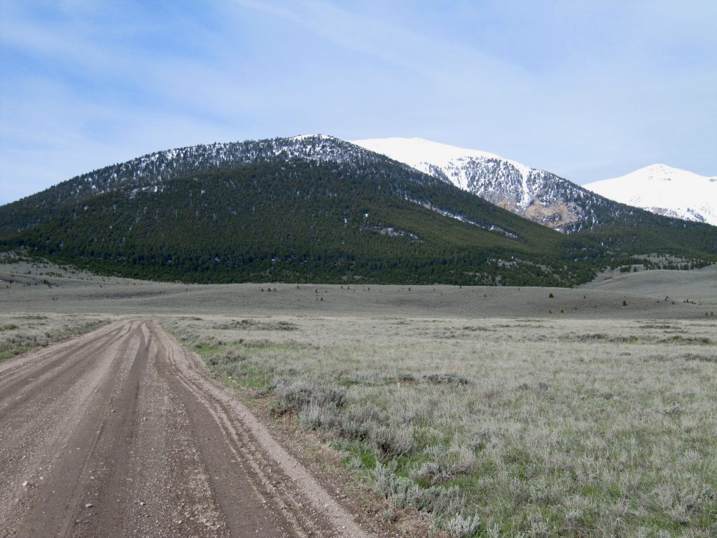 Rainbow Mountain and its snow covered summit. Steve Mandella photo.