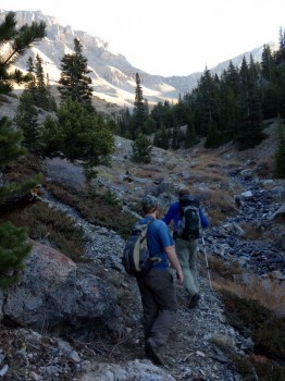 Mark Jones and Dan Paulson are simply running up the trail on an early October morning.