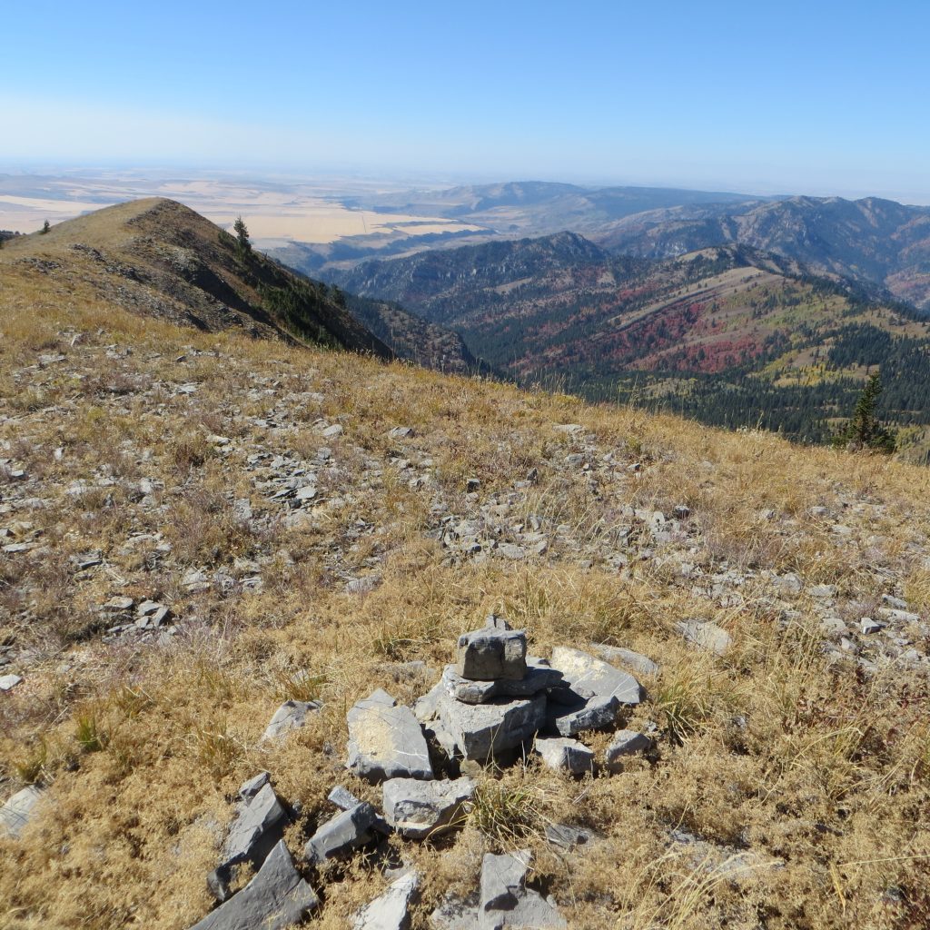 Summit cairn of Black Mountain. Steve Mandella photo. 