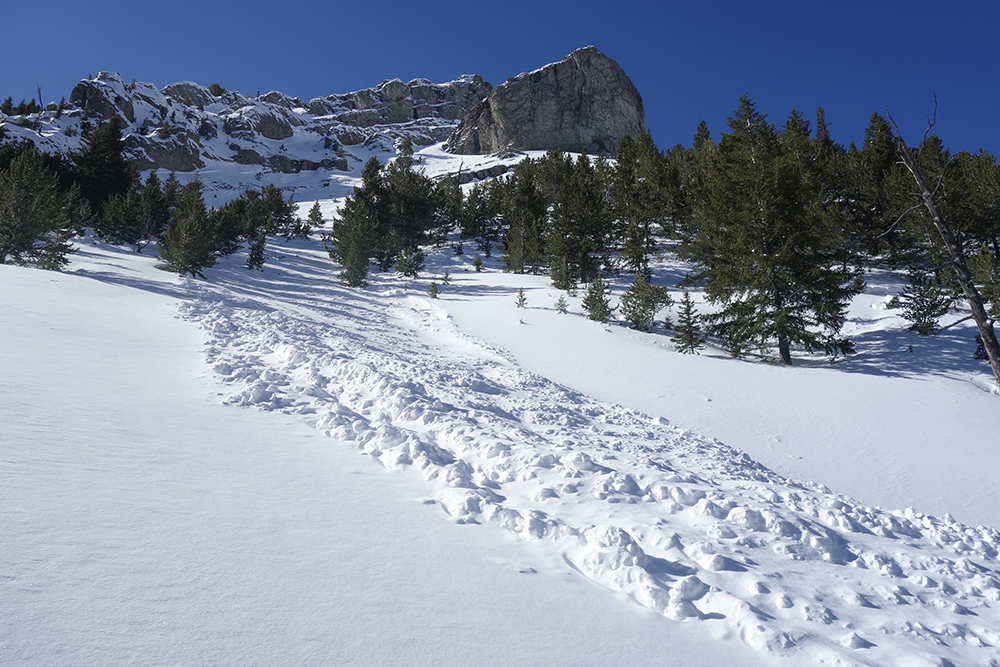 Larry was aware of the potential avalanche hazards as he ascended. Larry Prescott Photo 