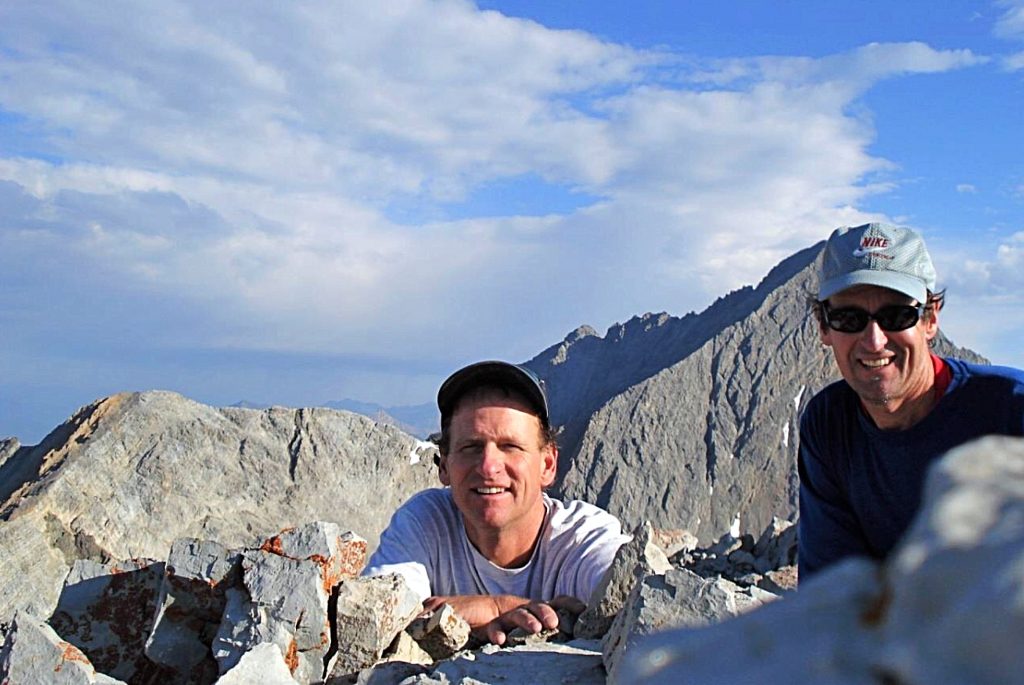 Dennis and Pat on the summit of Sacajawea Peak