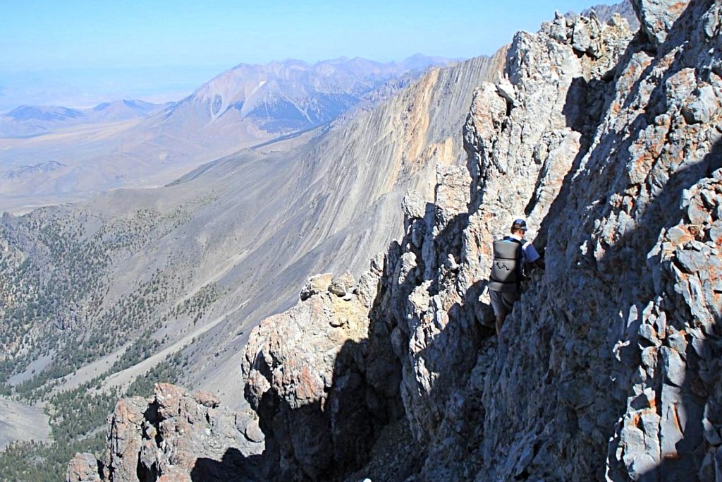 Approaching the summit of Mount Idaho.