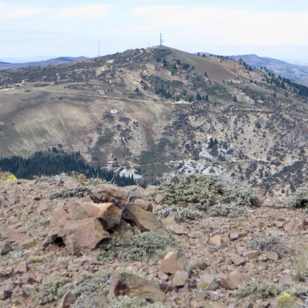 A view of War Eagle Mountain from the summit of Turntable Mountain. Steve Mandella photo. 