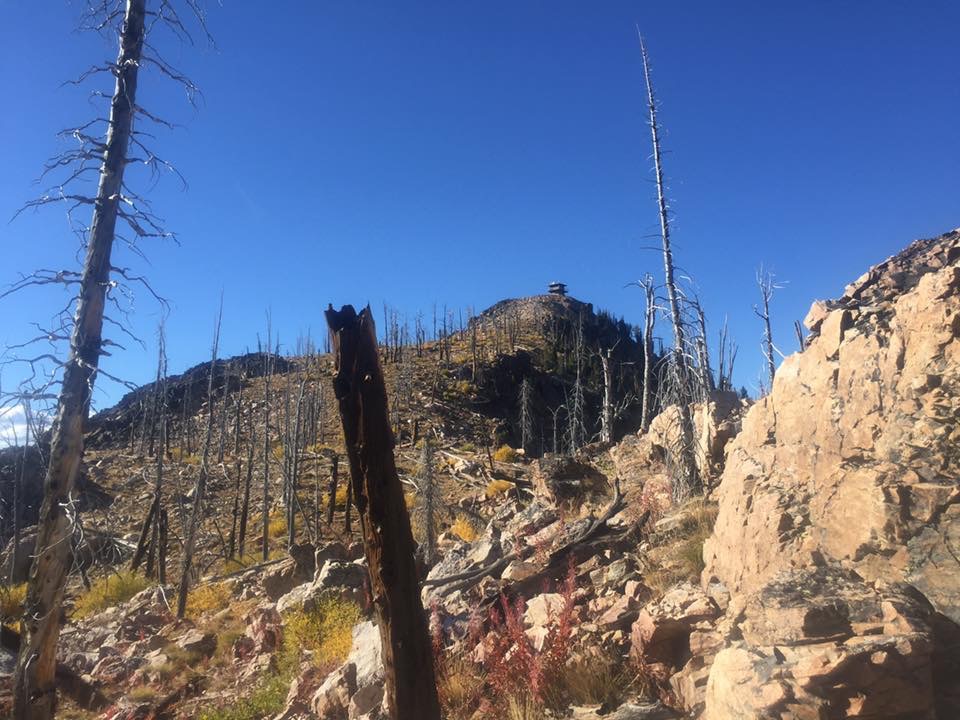 Middle Fork Peak viewed from the trail approach. Sara Lundy Photo 