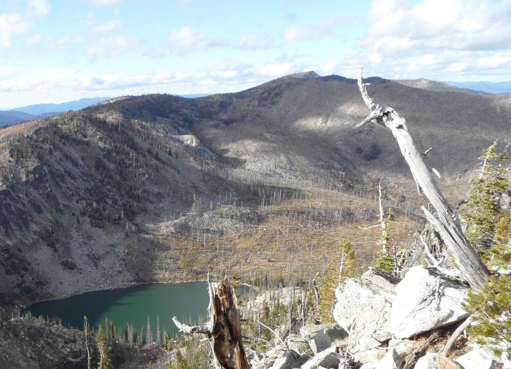 Frosty Peak as seen from Squaw point. Bear Pete is peaking over the top. John Platt Photo 