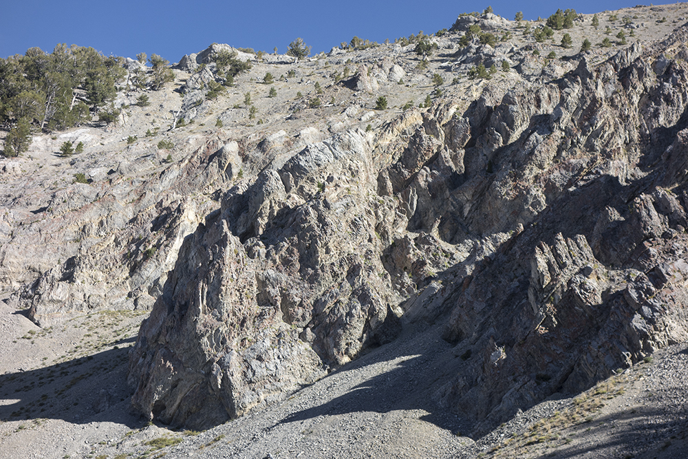 The route to the ridge. Larry Prescott Photo