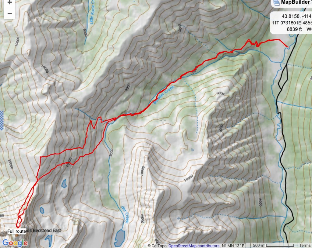 Larry Prescott provided his GPS track for his 2016 climb.