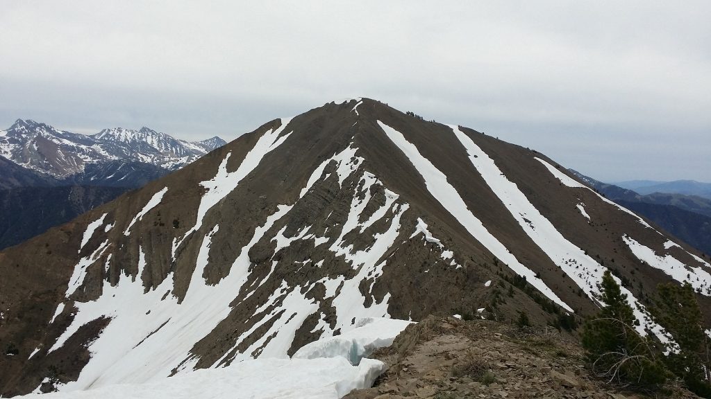 Rock Roll Peak. Mark and Tory Jones climbed the ridge on the right. Mark Jones Photo