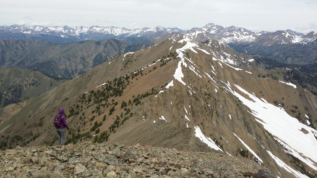 Peak 10334 from Rock Roll Peak. Mark Jones Photo