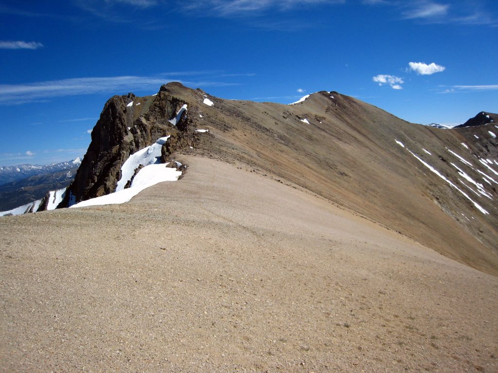 Approaching Peak 10883 from Sheep Mountain. George Reinier Photo 