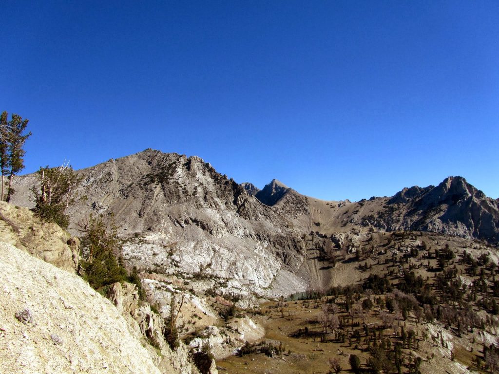 Peak 10840 (on the left) from Johnstone Pass. George Reinier Photo 