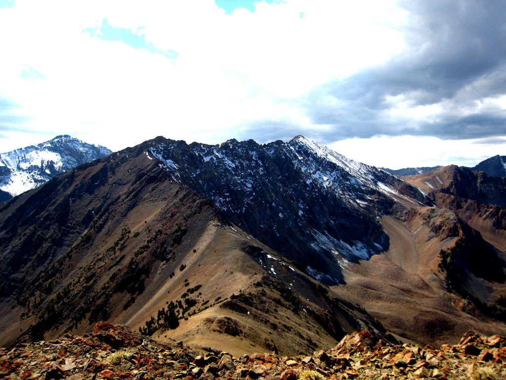 North Ryan Peak from Peak 10727 (Cougar Peak). George Reinier Photo 