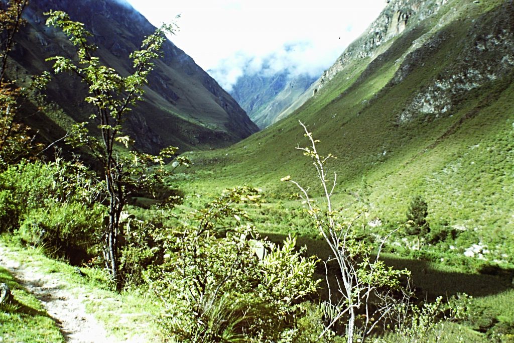 My first view into the Cusichaca Valley looking toward the village of Wayllbamba.