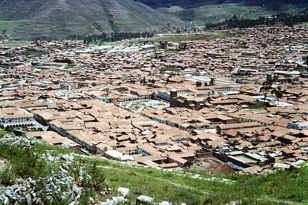 Cuzco in 1977. The former Inca capital sits At 11,150 feet and is surrounded by the Andes.