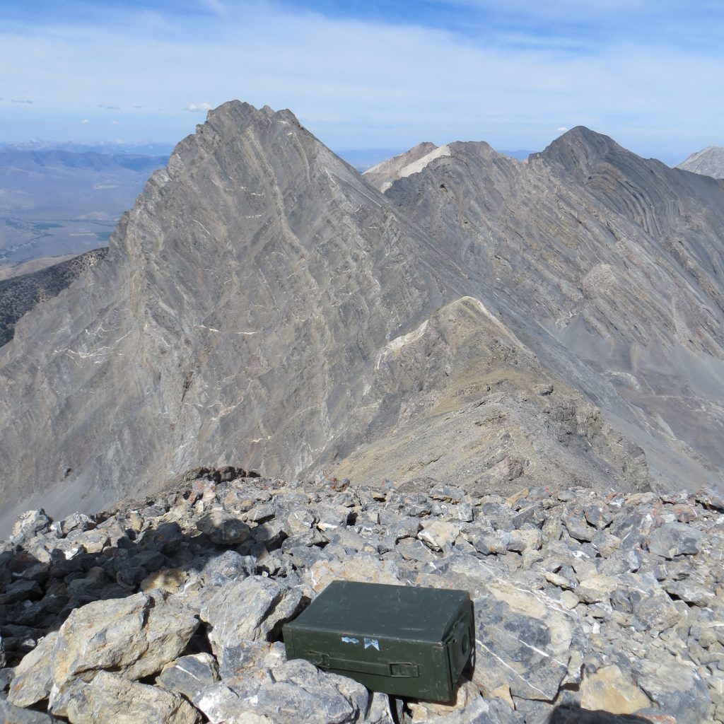Summit of Donaldson Peak with Mount Church in the background. Photo - Steve Mandella