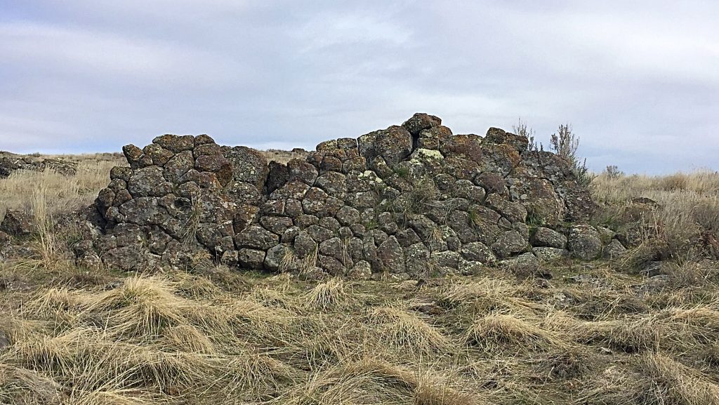 A volcanic wall built by nature mimicking the finest work of the Incas.