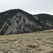 The west face of Peak 8937, highpoint X to the right. Margo Mandella photo