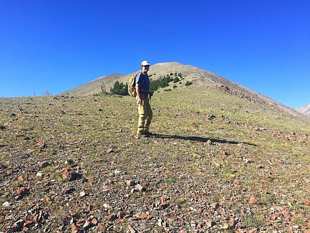 Pat McGrane on the lower section of the Never Ending Ridge.