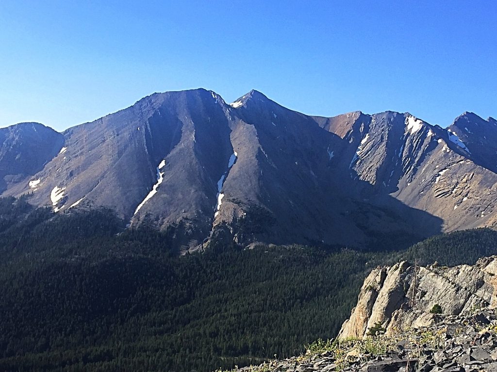 Mountaineers Peak viewed from Mahogany Trident.