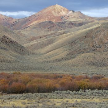 Porphyry Peak from the road. Photo - Steve Mandella.