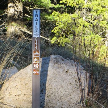 Trailhead for Peak 7060. Photo - Steve Mandella.