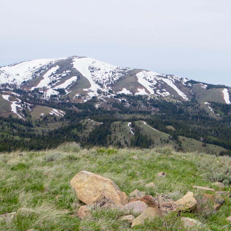 Summit of Peak 7232 with South Putnam in the background. Photo - Steve Mandella