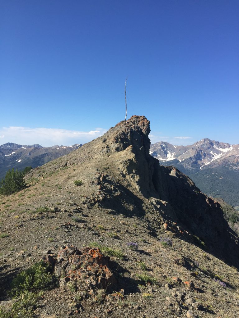 Meridian Peak's false summit.