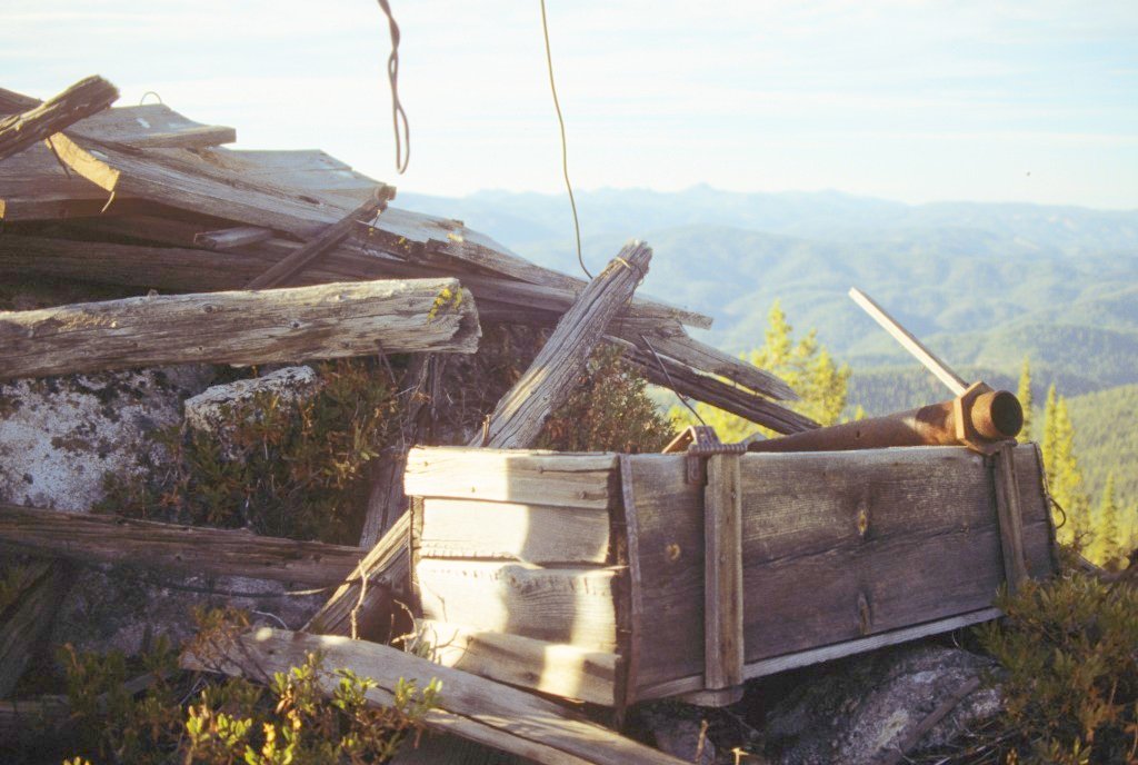 Lookout ruins Stolle Peak.
