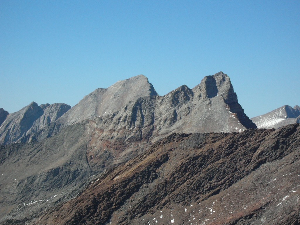 Duncan Peak, Hyndman and Old Hyndman from the summit.