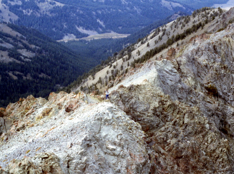 Looking down the east ridge.