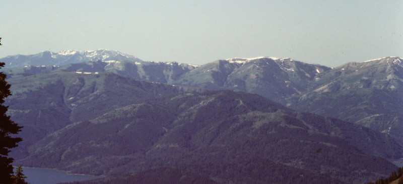 The Caribou Mountains from the Snake River Range.