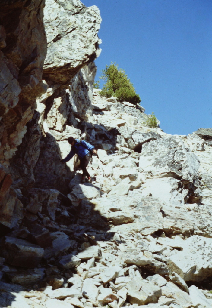 The final ramp leading to the summit.