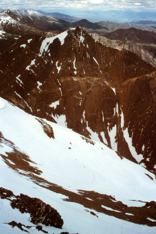 Shadow Lake Peak from Massacre Mountain.