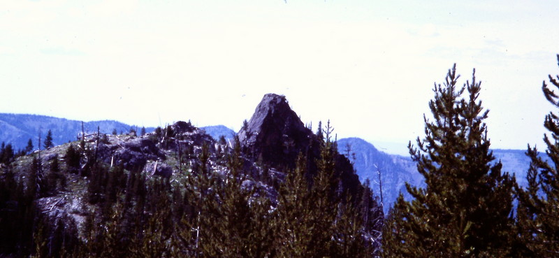 The Devils Tooth from the vicinity of Sheep Lake.