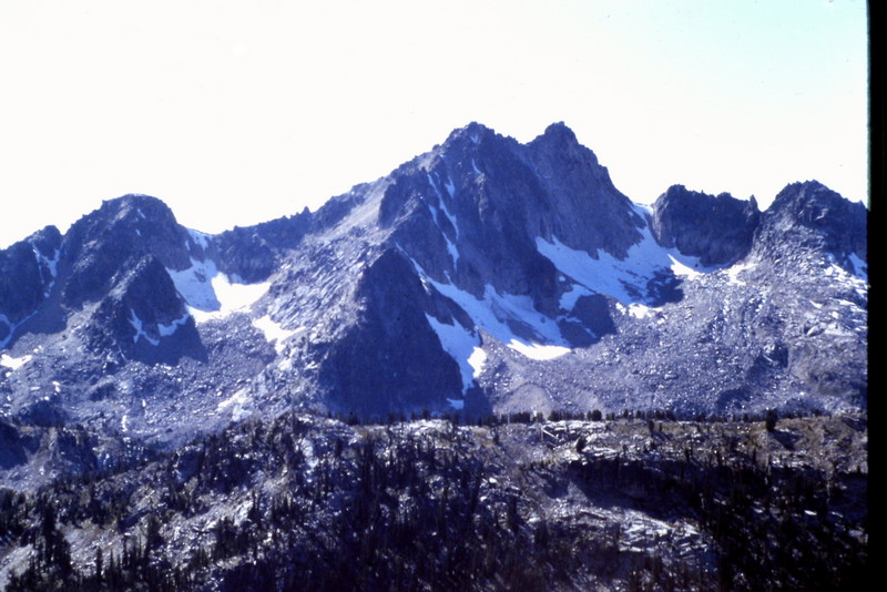 Elk Peak viewed from the north ridge of Decker Peak.