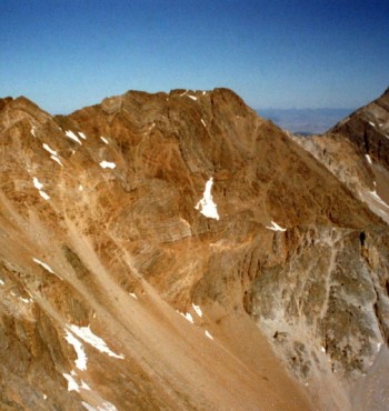 Peak 11967 and Idaho from White Cap Mountain.