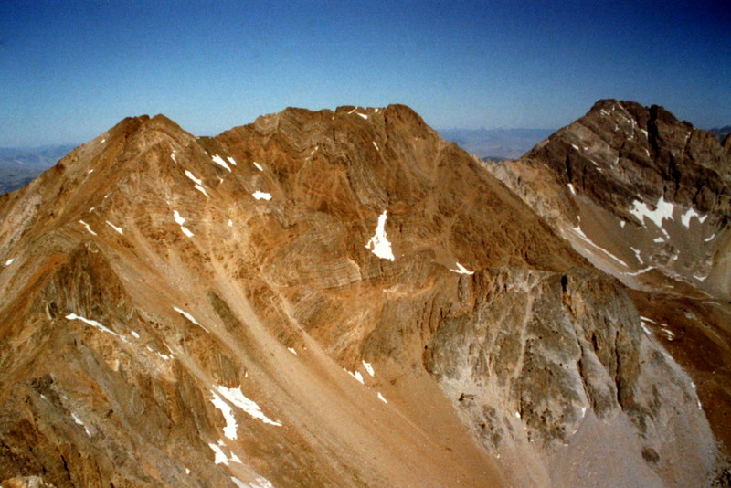Peak 11967 and Idaho from White Cap Mountain.