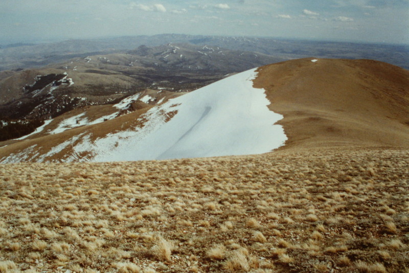 Quicksilver Mountain's summit ridge.