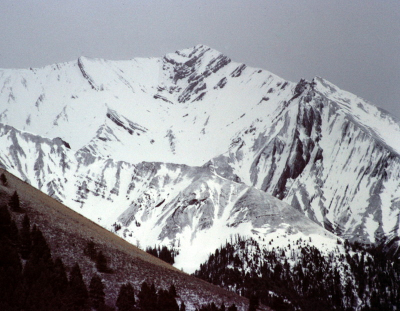 Dickey Peak on a stormy spring day.