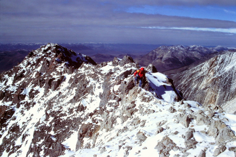 Basil Service on the summit ridge.