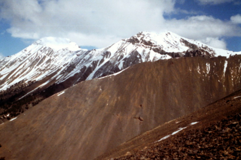 Looking north from the summit of Dickey toward Petros Peak.