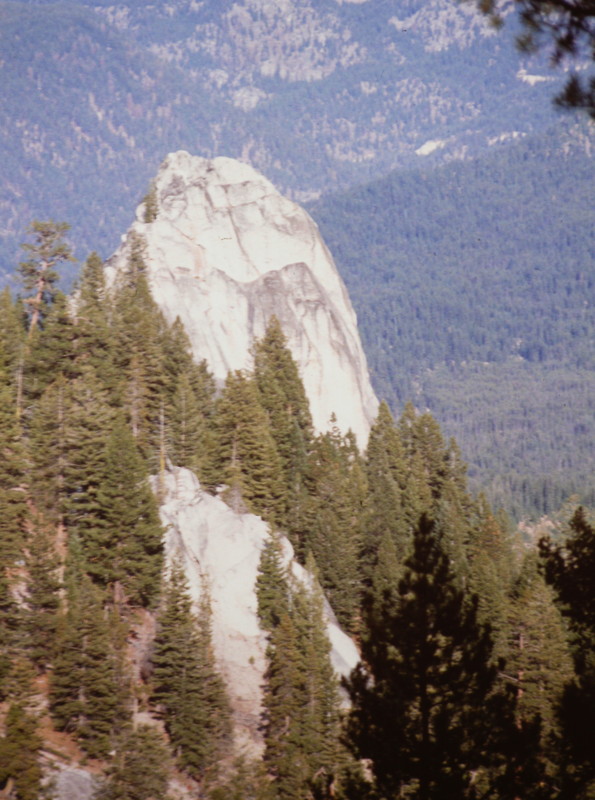 Cougar Rock's south face viewed from the northwest.