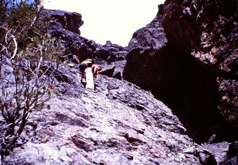 This shot is taken on the south ridge route as you climb up to the notch.
