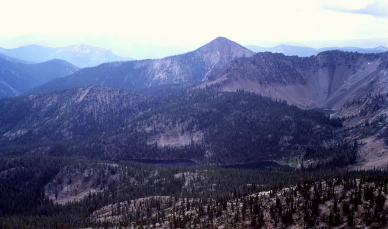 Red Mountain from the north with Crimson Lake in the foreground..