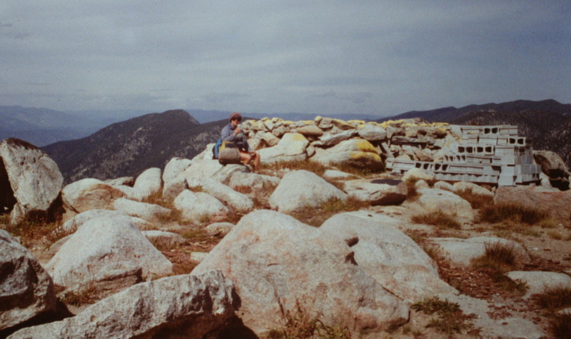 A section of the large summit area of Thunderbolt Mountain.